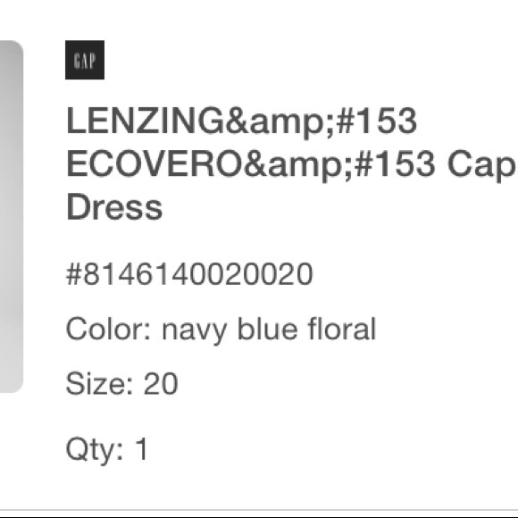 Gap Blue and White Floral Dress - Picture 5 of 6